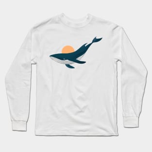 Blue whale AND SUN Long Sleeve T-Shirt